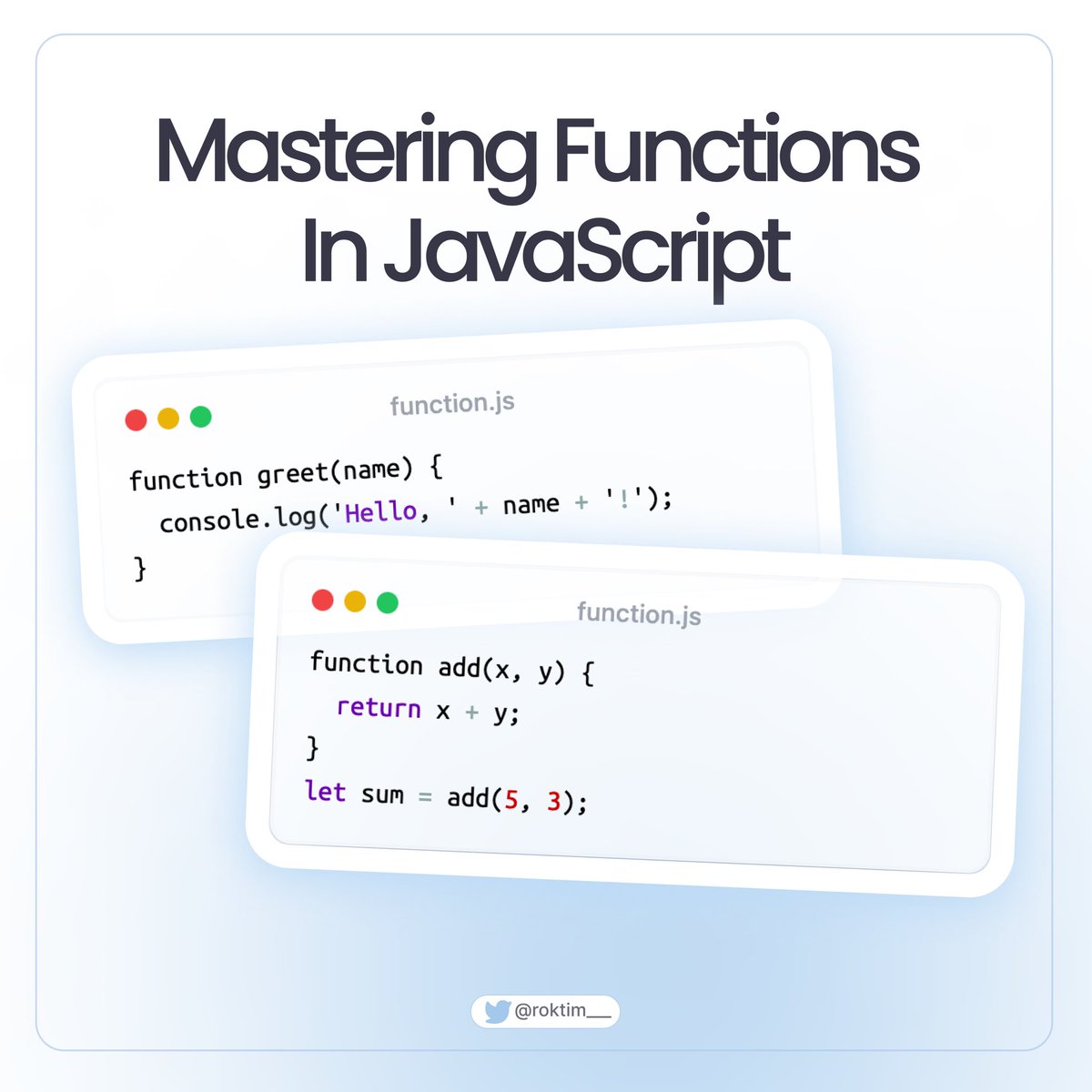 JavaScript Function Mastery💡