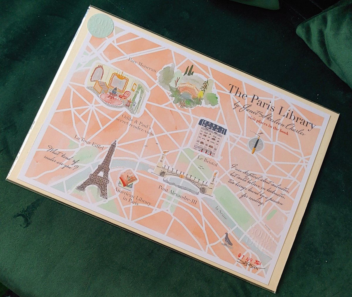 I'm excited to be starting a newsletter on Substack. Sign up in order to win a beautiful print of THE PARIS LIBRARY map by artist @sonjaBajic 👉 tinyurl.com/bp5szedw