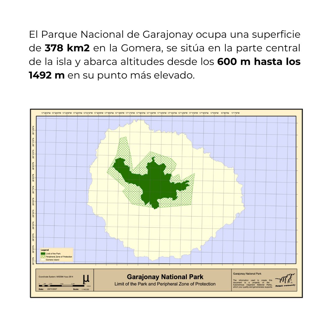 🧵¡Y hoy... Adónde vamos hoy para repasar el #PatrimonioMundialEspañol? ¡A las #IslasCanarias, y, en concreto, a la isla de #LaGomera!

En 1986 el #ParqueNacionaldeGarajonay fue declarado #PatrimonioMundial. ¿Conoces algunas de sus peculiaridades? 👀📑

(Sigue el #50PME.14👉)