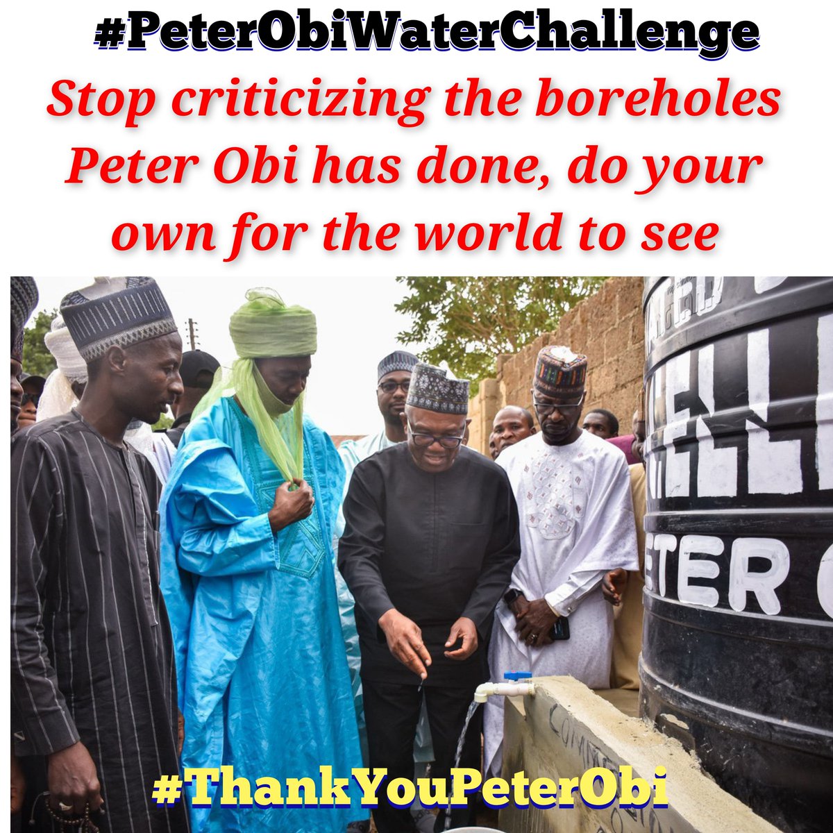 If you come across this, just retweet! #PeterObiWaterChallenge #ThankYouPeterObi