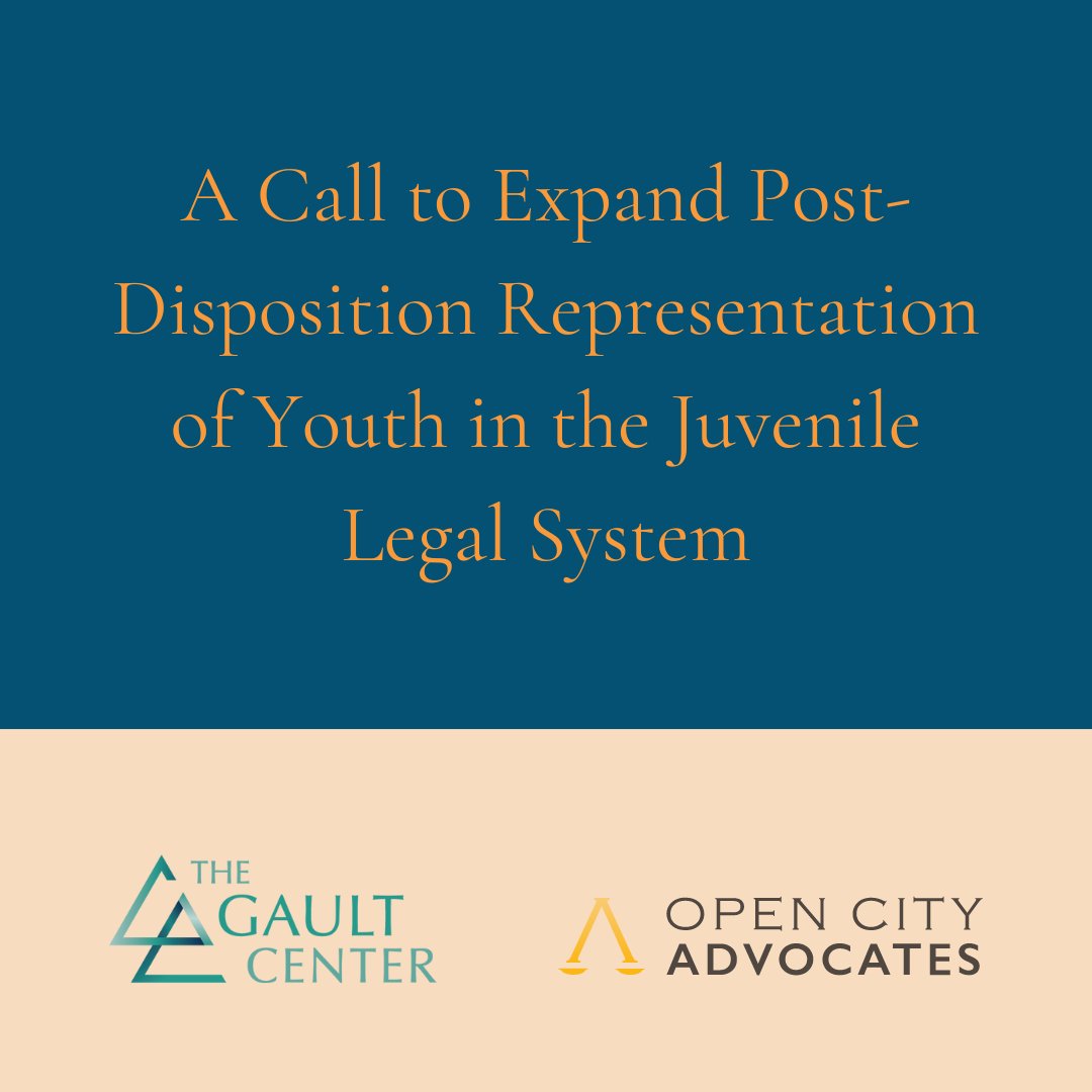 All states keep kids under their surveillance & authority after disposition (the youth “sentencing” hearing). This post-disposition phase can determine a young person's rights, wellbeing, & future outcomes. Yet this is when a young person has the least access to counsel!