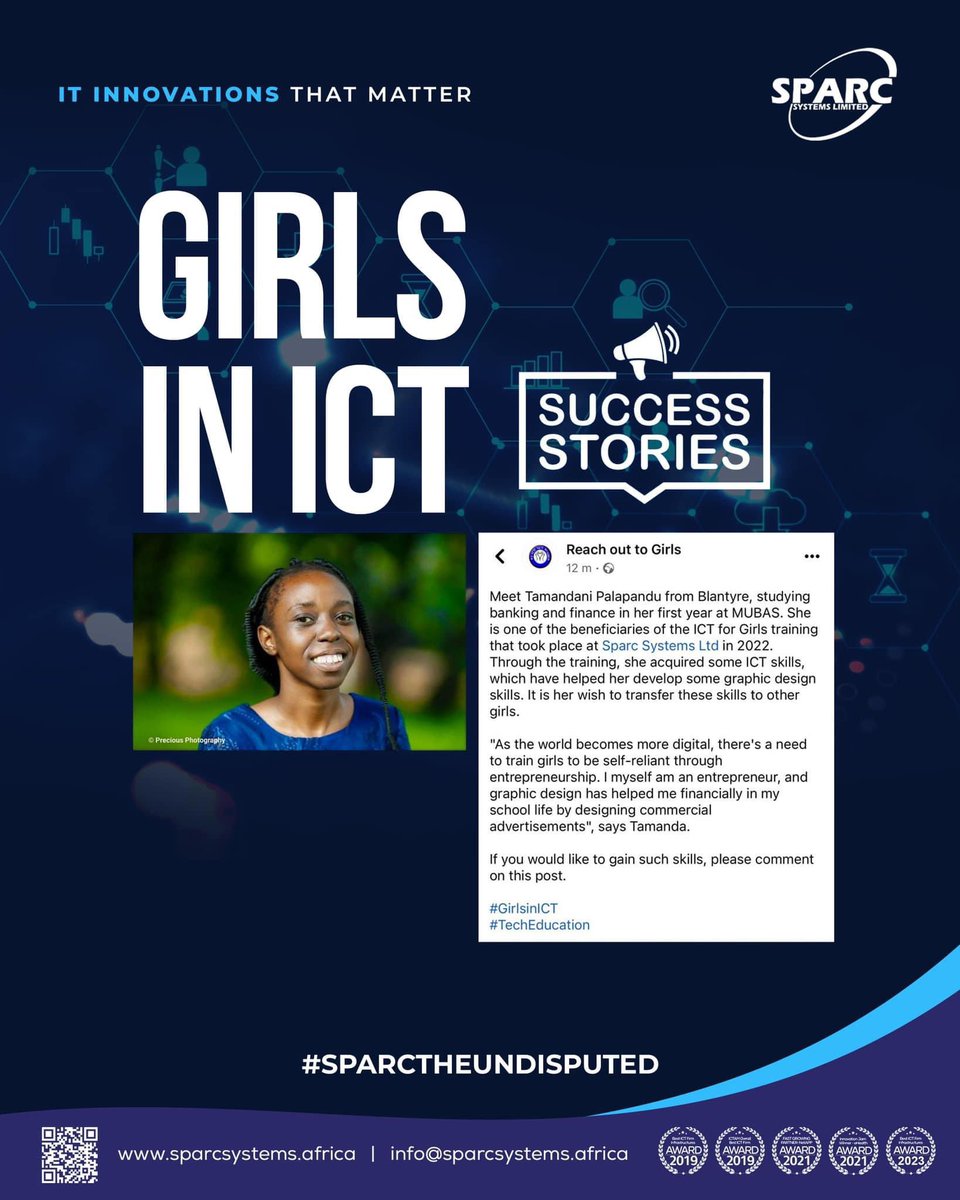 We introduced a Girls in ICT training where we provide a training for secondary school or high school leavers at our office premises as part of our CSR We are pleased to share Maria’s success story . Be on the lookout for this year’s activity #GirlsinICT #sparctheundisputed
