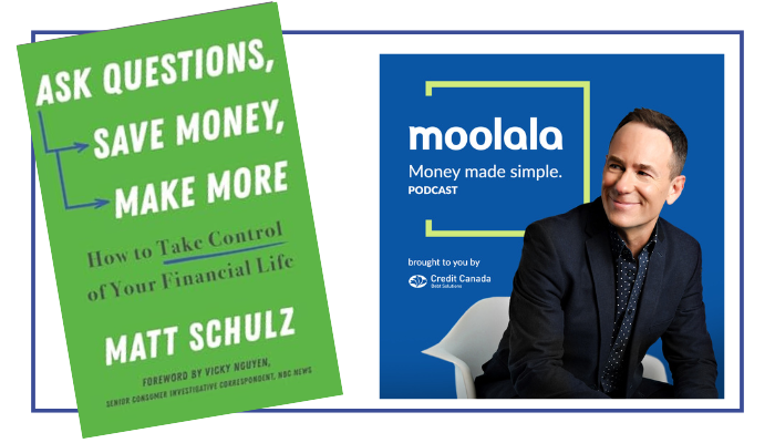 On the Moolala #personalfinance podcast: moolala.ca/save-money-by-… Have you thought about just asking for a raise, a lower mortgage rate,or a better deal on that new car - but how? @byMattSchulz joins us to talk about his book, Ask Questions, Save Money, Make More.