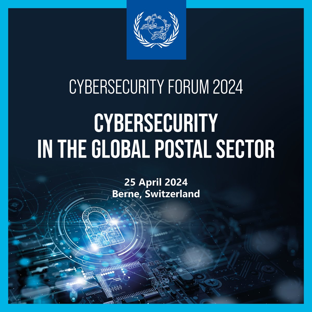 📢SAVE THE DATE for the UPU #Cybersecurity Forum 2024 Join us on 25 April to learn about: 🔐the latest cybersecurity trends in the postal sector & beyond ☑best practices 💡innovative solutions Live stream from Berne. Learn more & tune in on the day👉bit.ly/43UVGYD