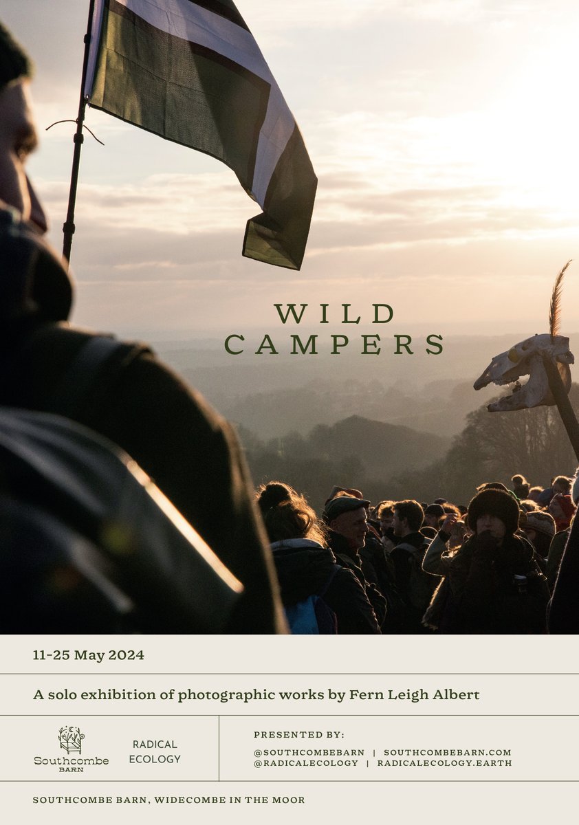 Delighted to share my exhibition poster for 'Wild Campers' documenting the wild camping campaign @EveryonesStars at Southcombe Barn Gallery 11th-25th May✨