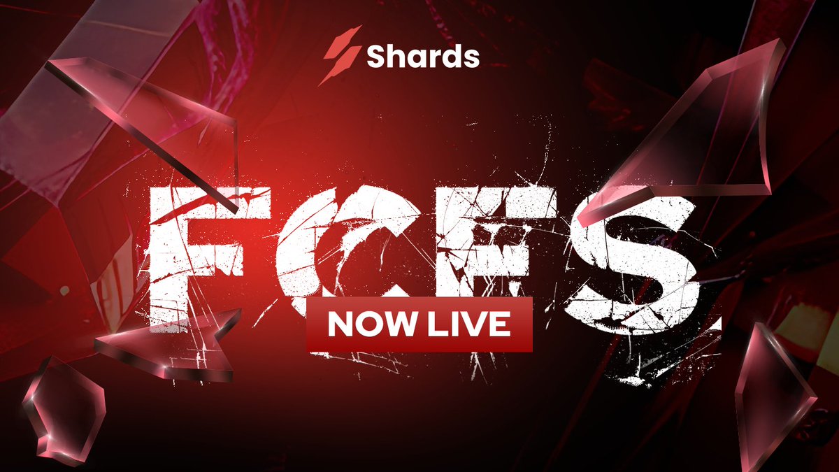 Shards FCFS is now LIVE Time: 9:30AM EST - 10:30AM EST Duration: 1 Hour Mint Site: nft.shards.tech Opensea: opensea.io/collection/sha…