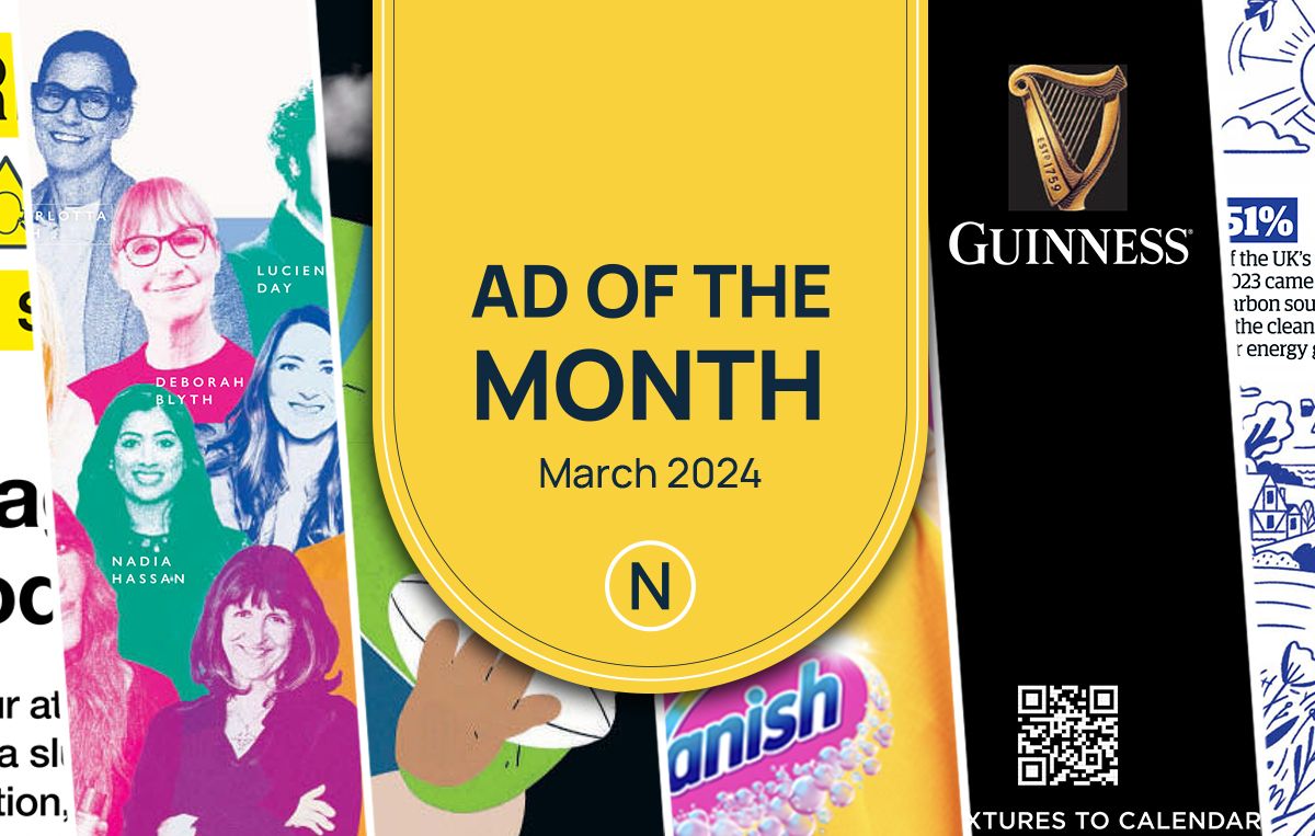 Newsworks (@newsworks_uk) on Twitter photo <a href="/emx_uk/">EssenceMediacomX</a> <a href="/BTBusiness/">BT Business</a> <a href="/GuinnessGB/">Guinness GB</a> <a href="/PHD_UK/">PHD UK</a> <a href="/JohnLewisRetail/">John Lewis & Partners</a> <a href="/MGOMD/">MG OMD</a> <a href="/nationalgrid/">National Grid</a> <a href="/GuardianInsight/">Guardian Advertising</a> <a href="/amsmediagroup/">AMS Media Group</a> <a href="/thenutmegteam/">Nutmeg</a> <a href="/NewsUK/">News UK</a> <a href="/emc_uk/">EssenceMediacom UK</a> <a href="/PotNoodle/">Potty Noods</a> <a href="/mindshare_uk/">Mindshare UK</a> <a href="/sageuk/">Sage UK</a> <a href="/Vanish_GB/">VanishUK</a> <a href="/Zenith_Media_UK/">Zenith UK</a> The poll is open until 12 noon on Wednesday 17 April. We’ll announce the winning ad and the lucky winner of our £50 Amazon voucher prize draw in our News from Newsworks newsletter the following day. Vote here: buff.ly/3JjKElT <a href="/emx_uk/">EssenceMediacomX</a> <a href="/BTBusiness/">BT Business</a> <a href="/GuinnessGB/">Guinness GB</a> <a href="/PHD_UK/">PHD UK</a> <a href="/JohnLewisRetail/">John Lewis & Partners</a> <a href="/MGOMD/">MG OMD</a> <a href="/nationalgrid/">National Grid</a> <a href="/GuardianInsight/">Guardian Advertising</a> <a href="/amsmediagroup/">AMS Media Group</a> <a href="/thenutmegteam/">Nutmeg</a> <a href="/NewsUK/">News UK</a> <a href="/emc_uk/">EssenceMediacom UK</a> <a href="/PotNoodle/">Potty Noods</a> <a href="/mindshare_uk/">Mindshare UK</a> <a href="/sageuk/">Sage UK</a> <a href="/Vanish_GB/">VanishUK</a> <a href="/Zenith_Media_UK/">Zenith UK</a> The poll is open until 12 noon on Wednesday 17 April. We’ll announce the winning ad and the lucky winner of our £50 Amazon voucher prize draw in our News from Newsworks newsletter the following day. Vote here: buff.ly/3JjKElT