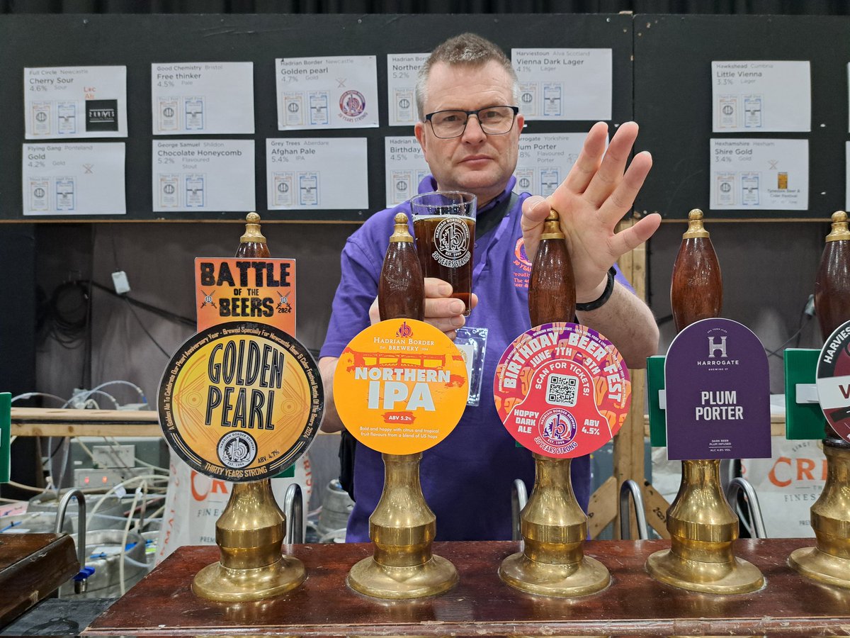 A massive thank you and congratulations to Hadrian Border Brewery, who celebrate 30 years with a beer festival in june and by sponsoring both the staff shirts and glasses. 

And supplying theee great beers!  <a href="/HadrianBorder/">Hadrian Border Brewery</a>