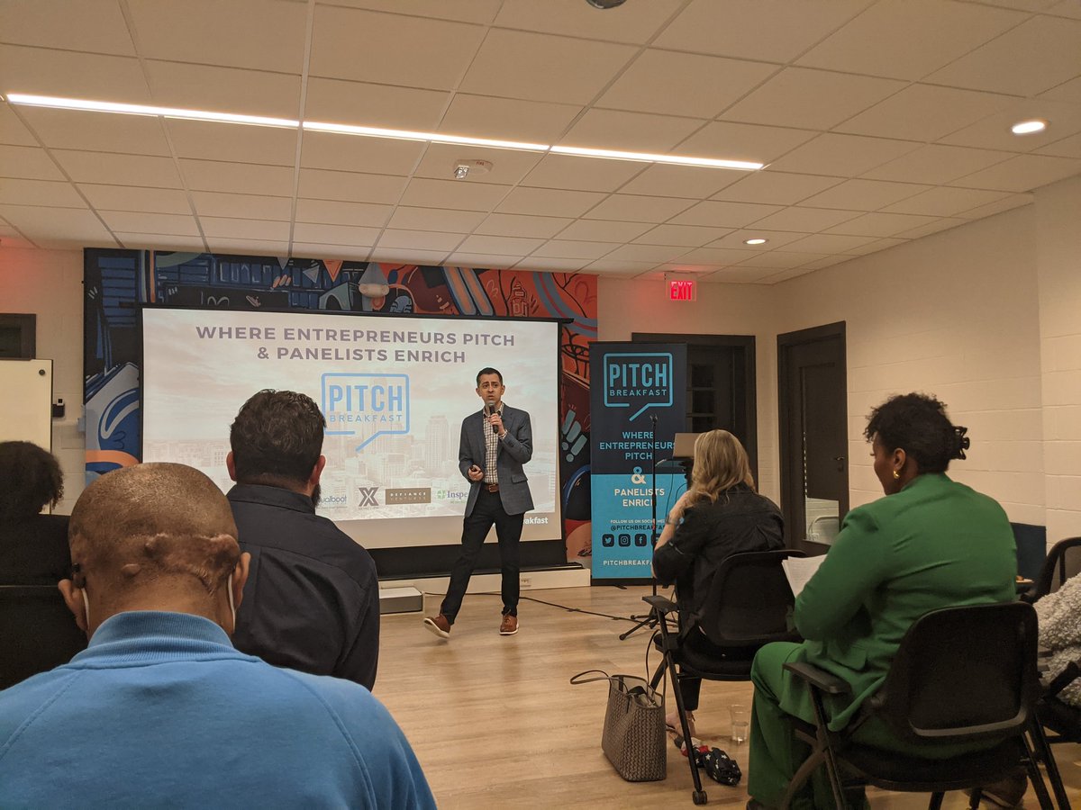 Great to hear <a href="/pitchbreakfast/">PitchBreakfast</a> today - best startup pitch event in Charlotte!