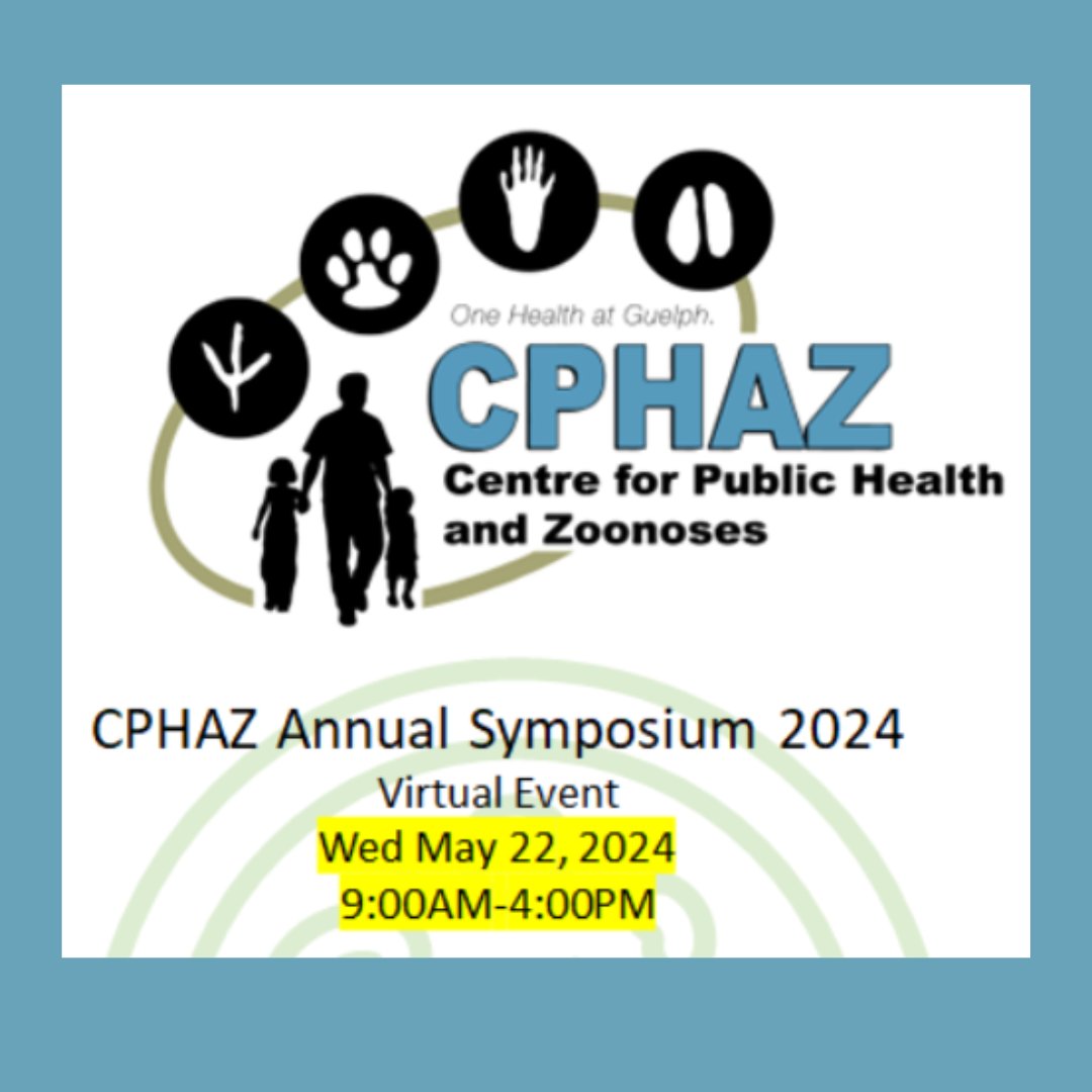 The 2024 CPHAZ Annual Symposium will be held via Zoom on May 22! It will feature presentations & keynote speakers on topics including One Health, public health & veterinary medicine. Submit an abstract by Apr. 19: uoguel.ph/qb7m8 To register: tinyurl.com/426ad4tm