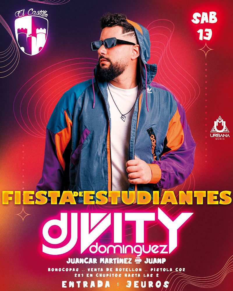 Yyy.. volvimosss!🤪
 
🗓️SÁBADO 13 de Abril

📌 El Castillo Disco

❗️ENTRADA: 3€

❗️ SORTEO DE UNA ENTRADA:
        •Seguirnos
        •Like y RT

🥳Suertee a todos! Nos vemoos!!🥳

⛔️PROHIBIDA LA ENTRADA A MENORES DE 16.⛔️
DNI FÍSICO.💳