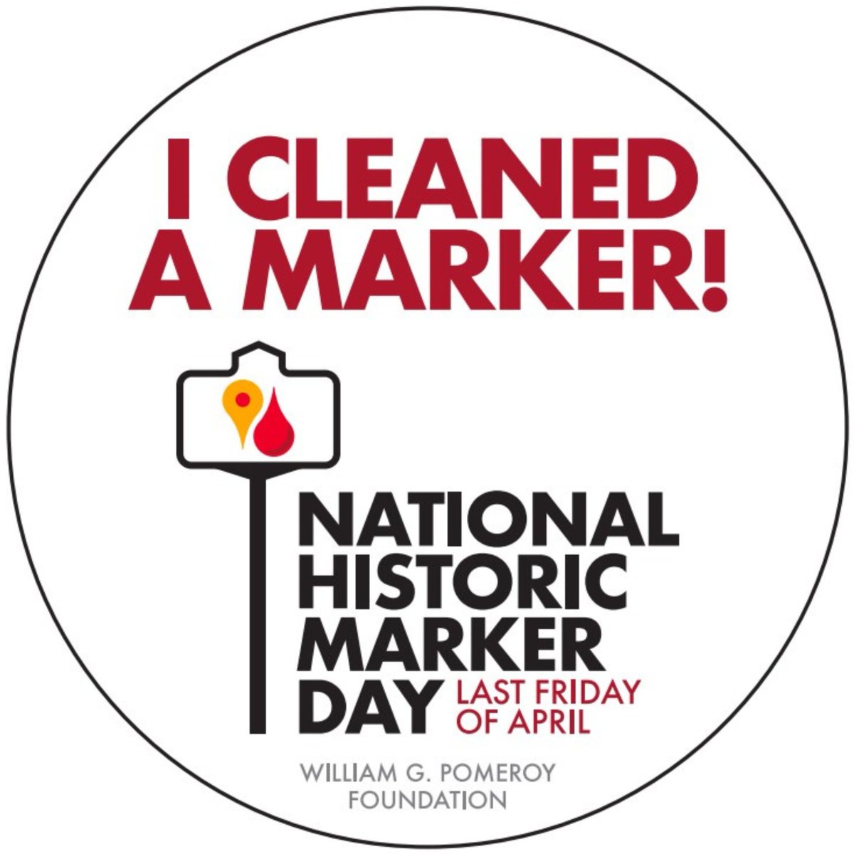 Did you know you can receive free stickers when you sign up as a #NationalHistoricMarkerDay volunteer? Complete the registration form on our website: tinyurl.com/mryuf4zw. Sticker supplies are limited. The deadline for signing up to receive stickers is Friday, April 19.