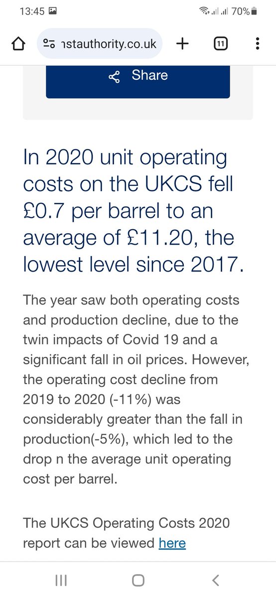 @HairyAngus 120 million barrels a day come out of North Sea.... it costs £11 per barrel to extract. The numbers are eye watering.