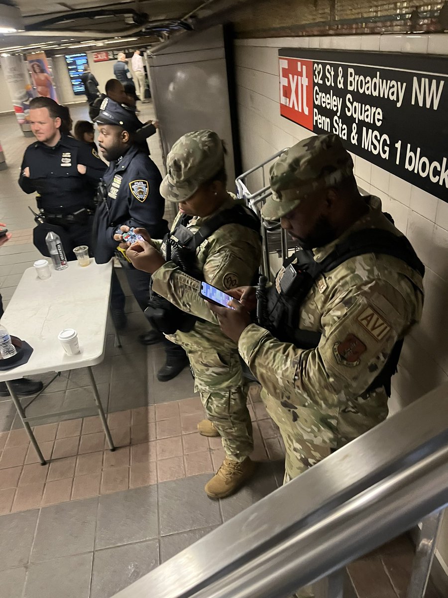 National guard now bored enough, has moved on to candy crush
