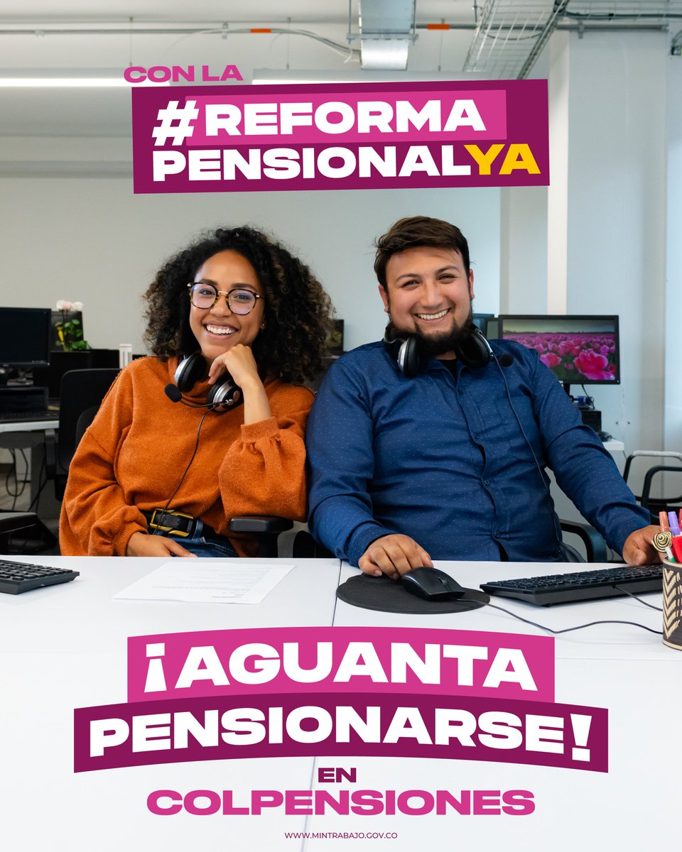 Actualmente el sistema pensional no es sostenible financieramente, sin una reforma estructural no es posible invertir esa ecuación. ✅ Una reforma que aumenta la cobertura. ✅ Una reforma para los más vulnerables. #AguantaPensionarse