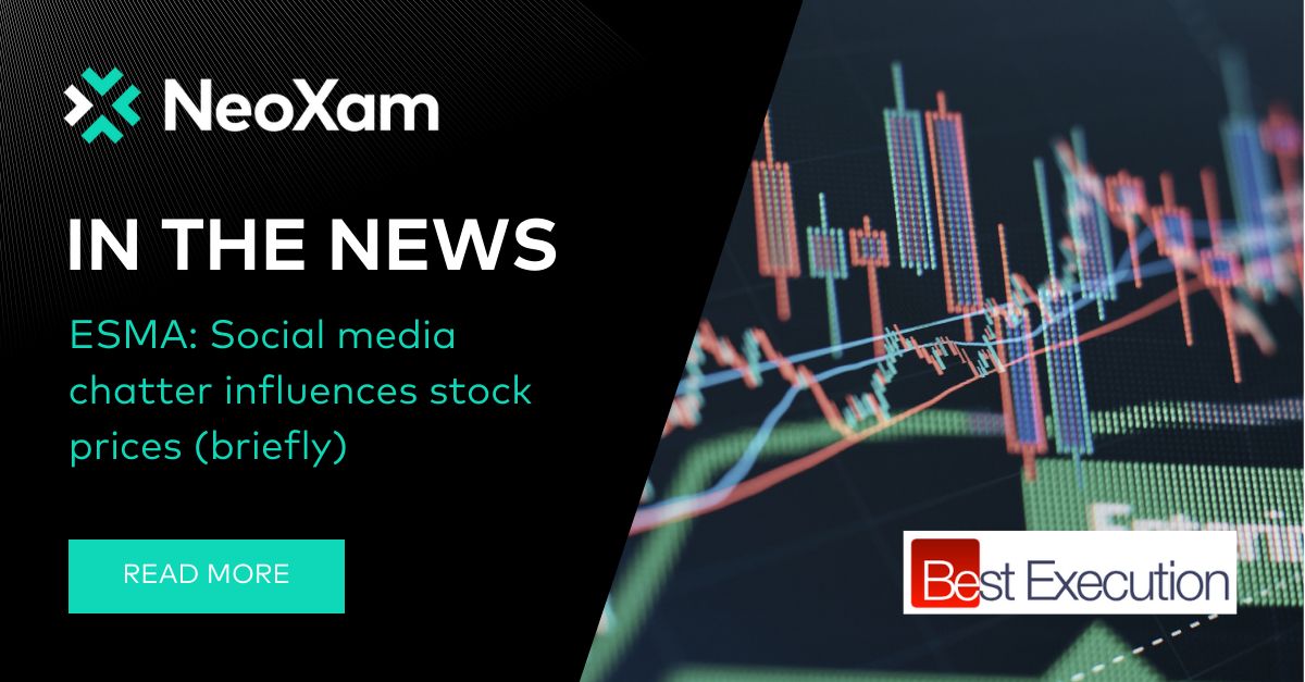 📰 [In the News] 💡 Joseph Cordahi, NeoXam Product Strategy Director, speaks with Best Execution, delving into ESMA's latest findings on social media's impact on European Equity markets:

Read the full article here: bit.ly/3PZp5uW 

#InvestmentManagement #DataManagement