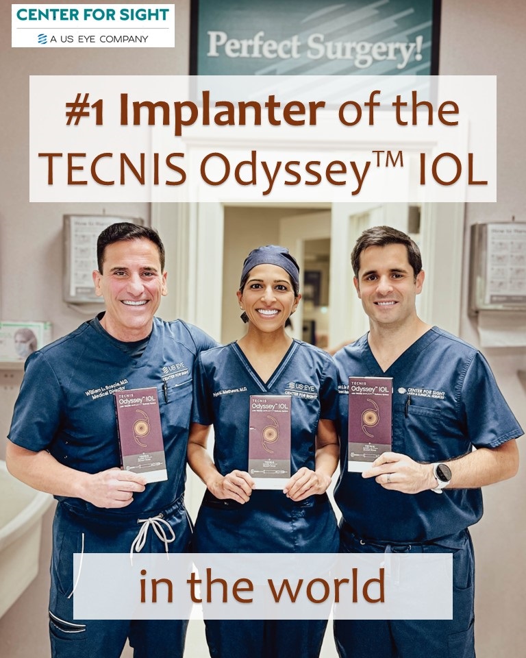 JdeRojasMD's tweet image. We are thrilled to have been a primary clinical study site for the TECNIS Odyssey— the newest full visual range presbyopia correcting IOL.  We have implanted the most Odysseys in the world and believe that this lens is truly best in class! @JNJVISION #freedomfromglasses
