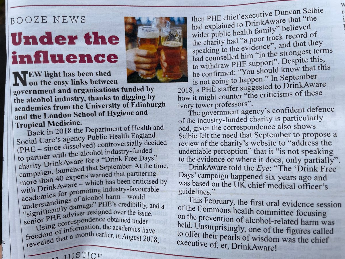 A thread follows but first off, thanks so much to Private Eye for covering this in this weeks edition. A bucket list item to be included here for sure