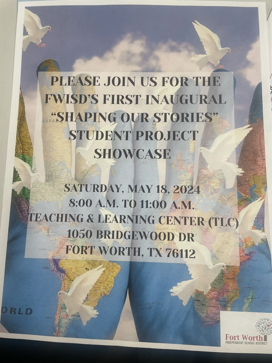 Come join us as we deliver the Inaugural EB Family Literacy Conference! Our team collaborates and thoughtfully planned this event for our families who speak 119 languages! Our students will also present their Action Research ! @FWISD_EBN3 @amramsey13 @UCrossroads