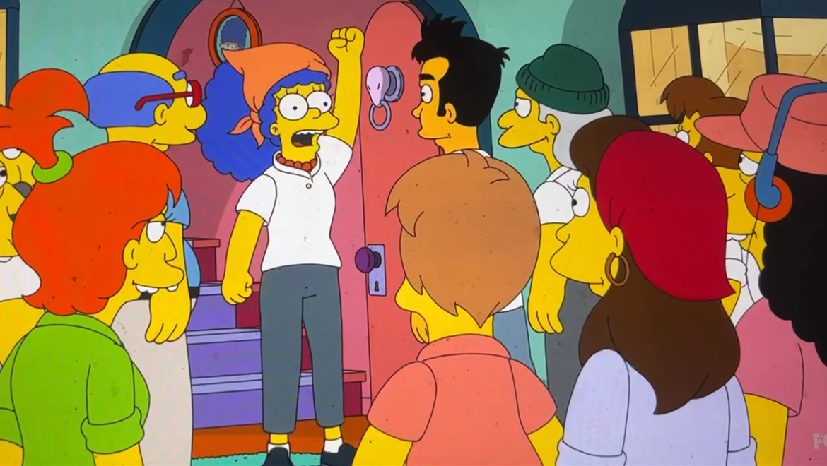The Simpsons writer on what viewers should take away from the episode: '[J]ust solidarity...Being more aware, maybe tipping a little better...Stand up for each other and fight for each other.' Stand up for Marge and all deliveristas (2/3)