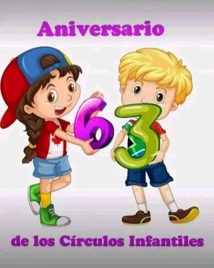 Muchísimas felicidades a todos los trabajadores de los Círculos Infantiles en su Aniversario 63, en especial a los avileños. #GenteQueSuma #PorCubaJuntosCreamos #LatirAvileño @Conavil_ECM #10AñosHaciendoFuturo