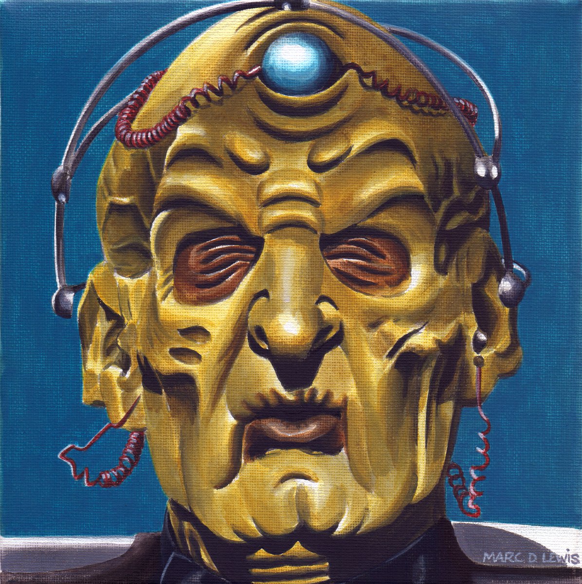 'This time we shall triumph! My Daleks shall once more become the Supreme Beings!' 😬 #DoctorWho #DrWho #DWfanart #Davros #CanvasArt #Painting #Illustration #Art