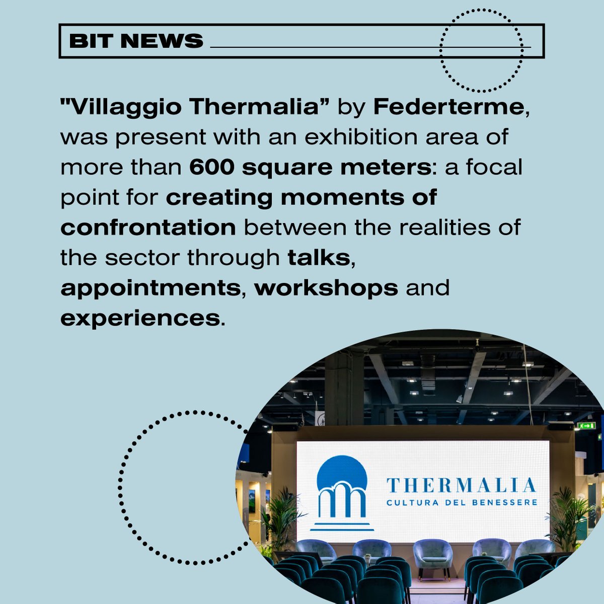 Wellness Tourism is blooming. How are facilities moving to meet these needs? Thermalia by Federterme drew many visitors at the recent BIT edition. Let's find out in the post! #bitfieramilano #seviaggisivede #fieramilano #bit2024