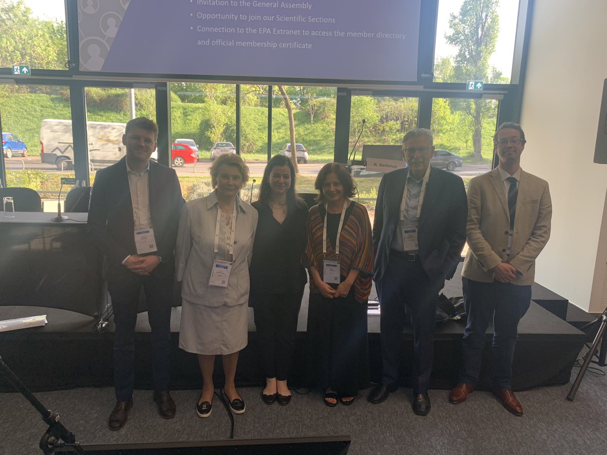 Delighted to co-chair the #EPA2024 User Involvement symposium with Prof Danuta Wasserman. Thought provoking talks by @NormanSartorius, @HowardRyland, @DanieleCavaler2 & Judit Balazs on the PPI journey in psychiatry - we’re doing better than before but still have a lot to learn!