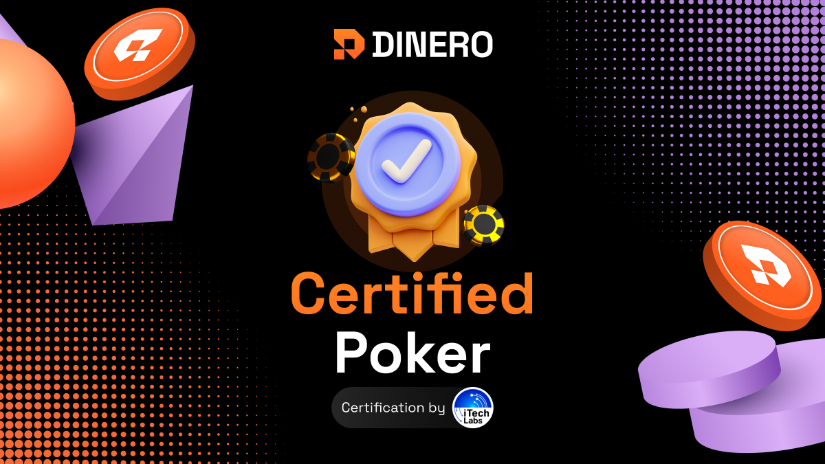 Join the table at $DINERO Poker for a game that's straight-up fair and full of excitement!🃏 Certified by @iTechLabs1 , we provide fair and safe gameplay every time you play. With minimal fees, you can focus on the thrill of the game and the joy of victory. 🏆 Ready for a