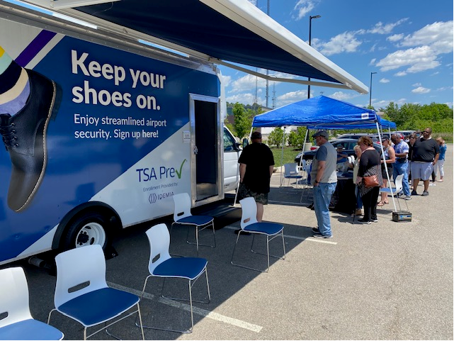 Want to cruise through security the next time you fly? Don't delay - sign up for TSA PreCheck®. The TSA PreCheck® by IDEMIA Mobile Vehicle is at our AAA Fredericksburg location at 2871 Plank Road for a pop-up event this week! Book your appointment now: cluballiance.aaa.com/travel/tsa-pre…