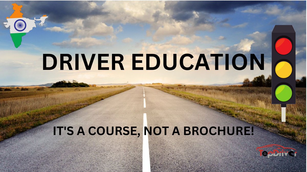 A well balanced Driver Education program should include the following: 1. Rules 2. Defensive driving 3. Accidents showing what happens if you don’t follow the rules. 4. Building an attitude towards safety. Without 4. 1 &2 will be less effective. #RoadSafety