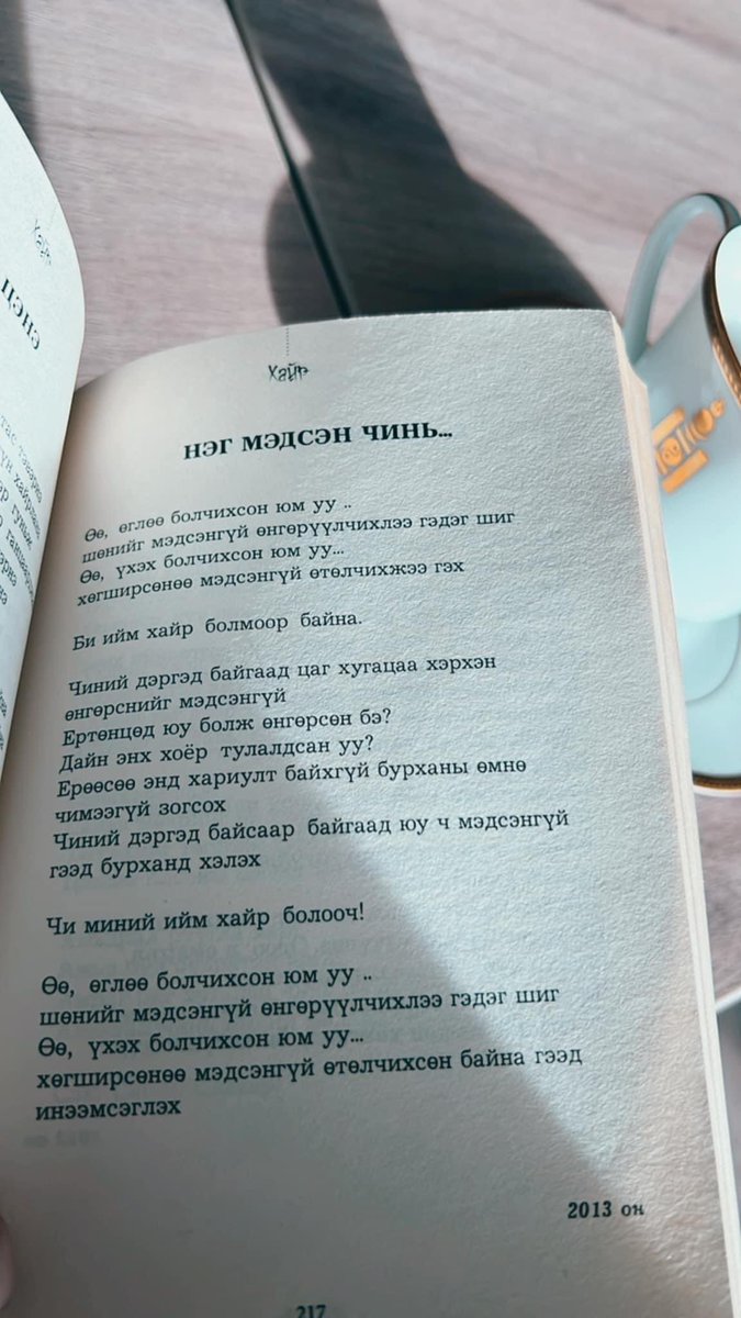 Чи миний ийм хайр болооч