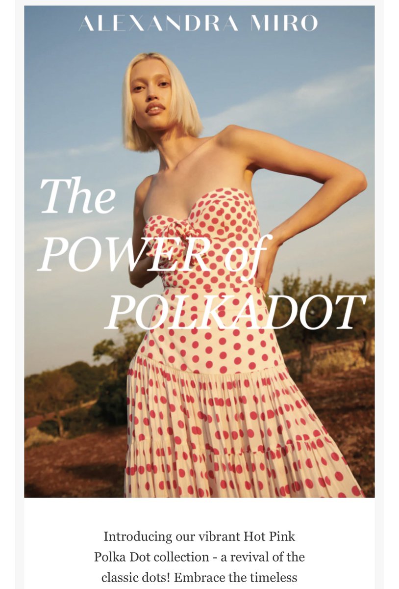 The Power of #Polkadot just landed in my inbox. Hot #Pink. Embrace the timeless. Not a financial advice✨🔴