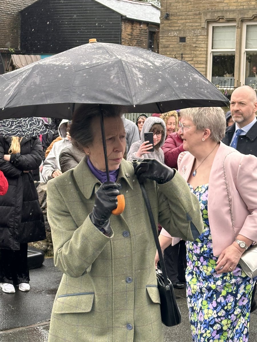 It was lovely to meet Princess Anne in our little village today #PrincessAnne #royalty #trawden