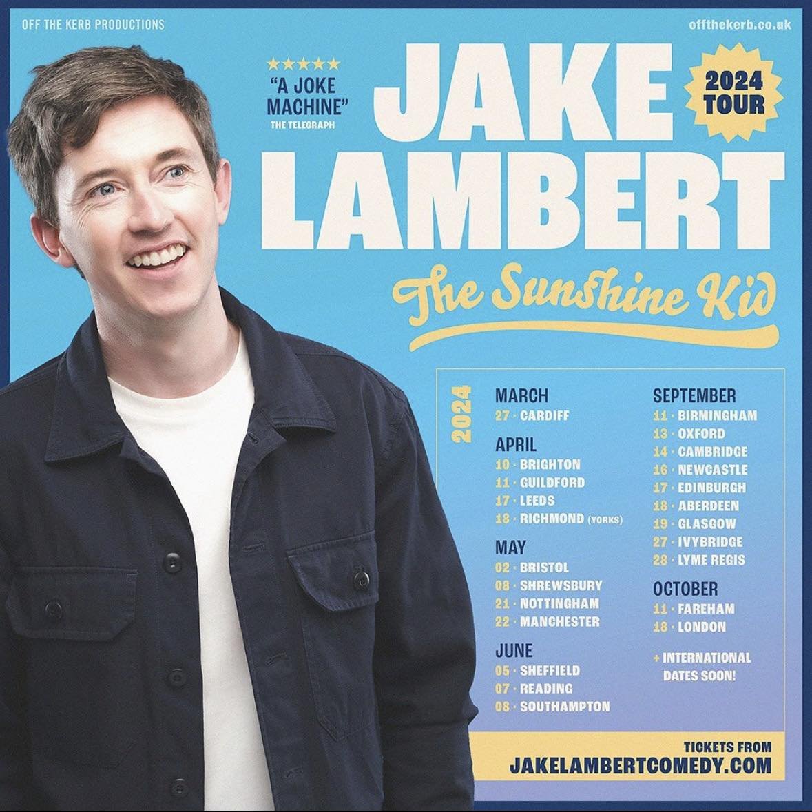 🎙 WHAT’S ON IN MAY? 🎙 There’s a whole host of spectacular acts coming to Canalhouse on tour this year, curtesy of @NCFComedy! Tickets are selling out fast – reserve your place: ncfcomedy.co.uk/events.html_26… 21ST MAY ☀️ Jake Lambert: The Sunshine Kid (doors 7:30pm • starts 8pm)