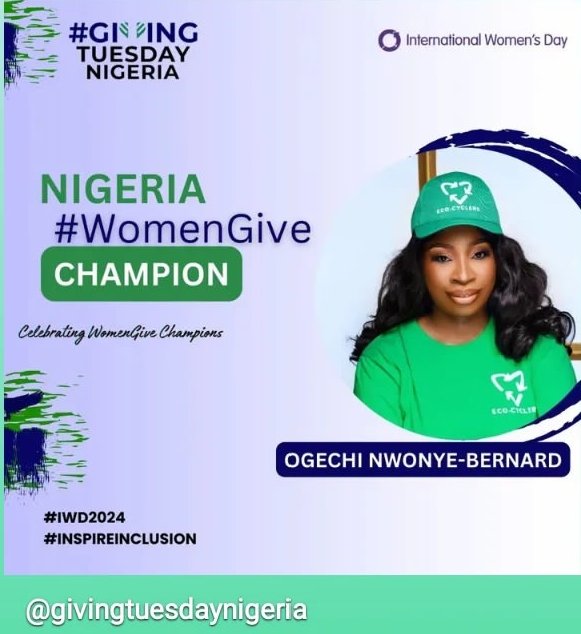 Thank you for the special recognition and for celebrating my contributions towards economic development in Nigeria. CelebratingWomenGiveChampions #IWD2024 #inspireinclusion 👏🙌🎉🎉