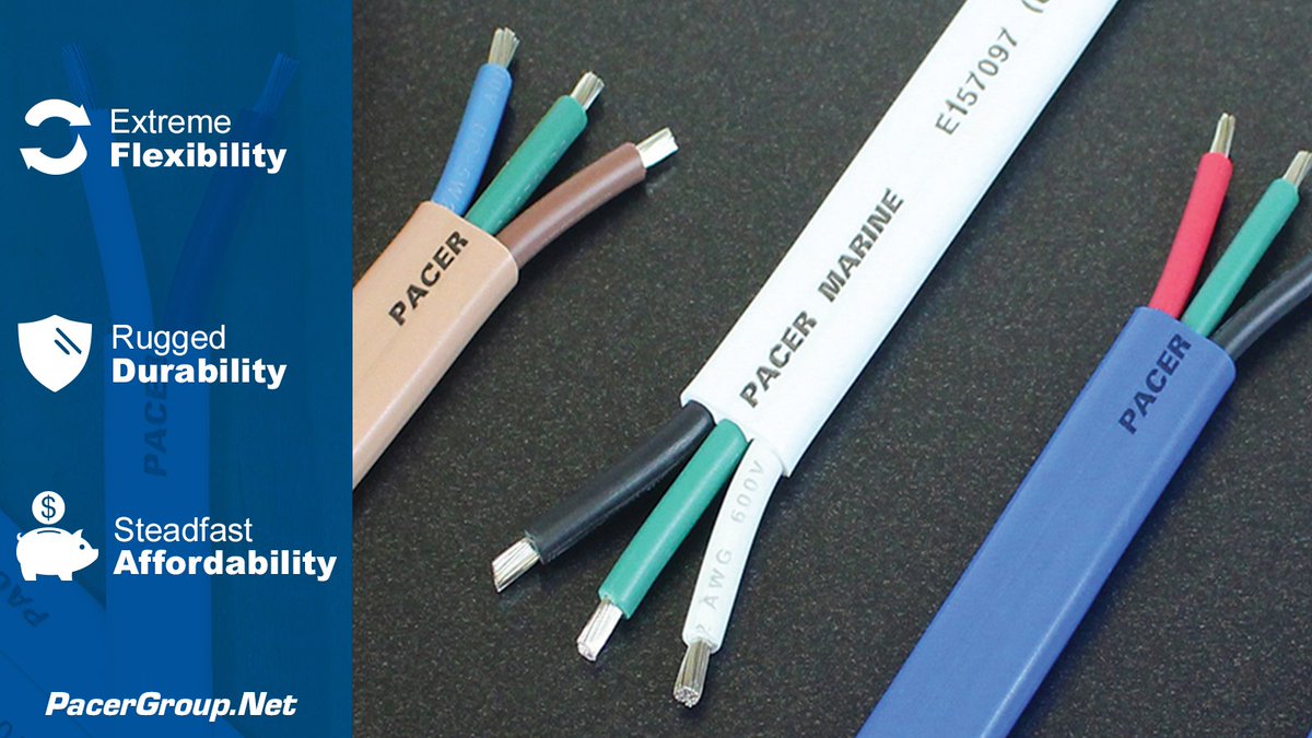 Easily route flat triplex boat cable through hulls and other tight spaces. 

Pacer Triplex boat cable is built to be flexible, durable, and long-lasting in the most unforgiving marine environments. 

#TopQuality #MarineElectrical #MarineWiring #MarineRepairs #MarineIndustry