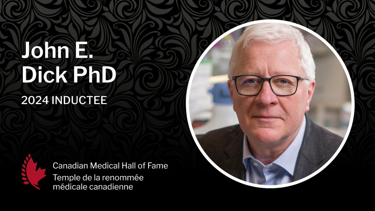 Our grantee under the Joint Canada-Israel Health Research Program, Dr. John E. Dick of the @pmcancercentre, will be recognized on April 13 as one of the 2024 inductees to the @CdnMedHallFame. Learn more: bit.ly/3sepEbz #GlobalHealth @azrielifdn @CIHR_IRSC