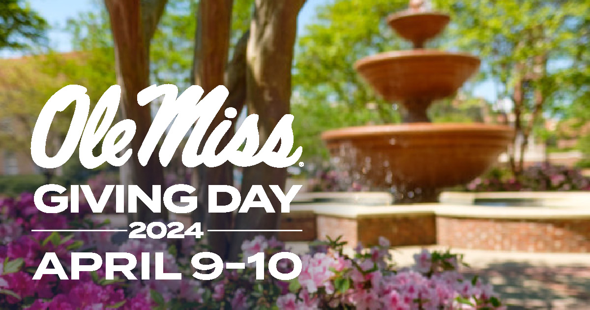 #OleMissGivingDay isn't over yet! From now until 5:48 p.m., we will continue to raise critical support for more than 20 schools and departments across our campus. Give Now: bit.ly/49uh5cd