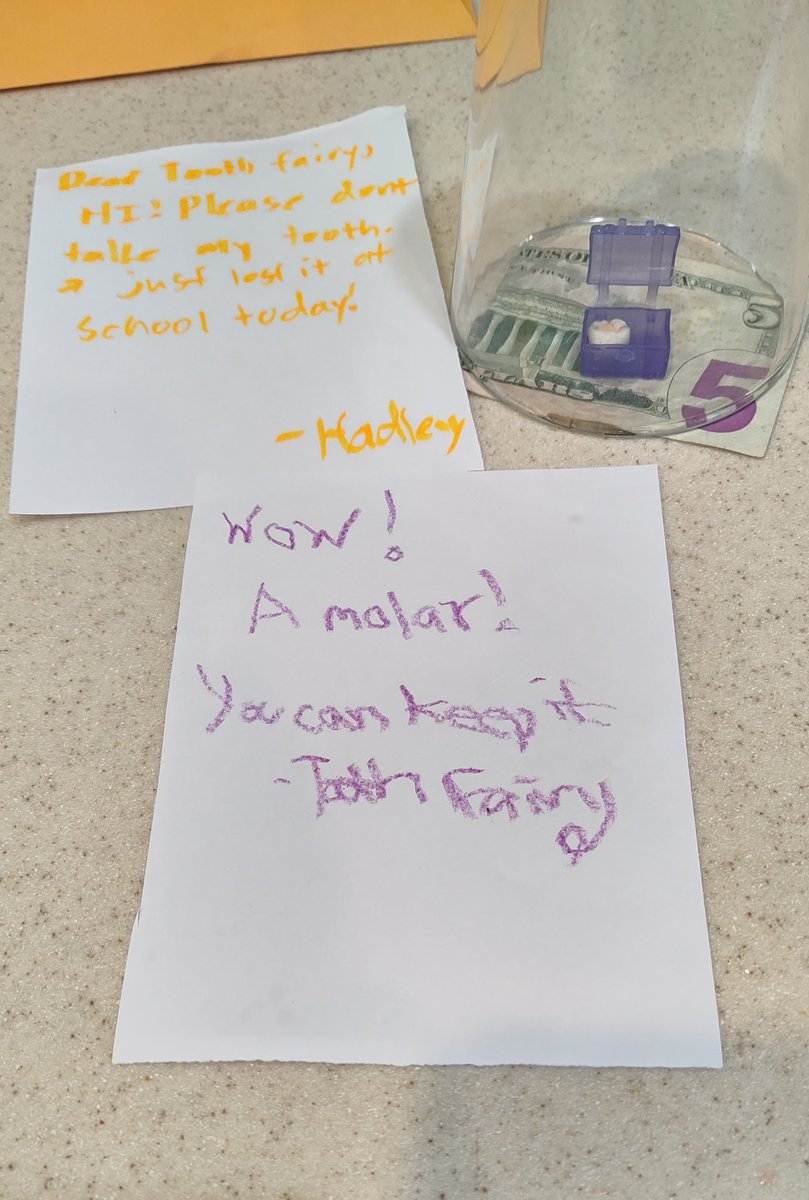 ArieDoodle's tweet photo. My girl lost her tooth yesterday so it was actually #ToothOutTuesday and not #TongueOutTuesday 🦷😂
It happened at school so she got the cool little treasure box.
#AriesWorld https://t.co/jOdSwuj9tH