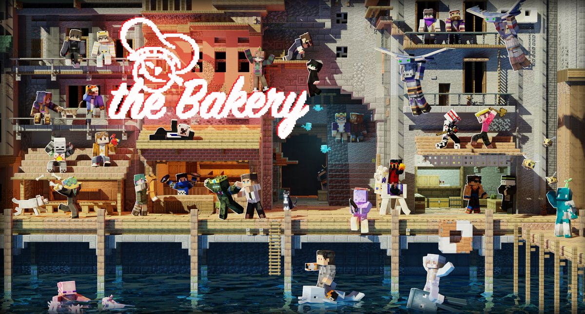 New Bakery Banner rendered by Fdeees. #minecraft建築コミュ #minecraftbuilds #Minecraft