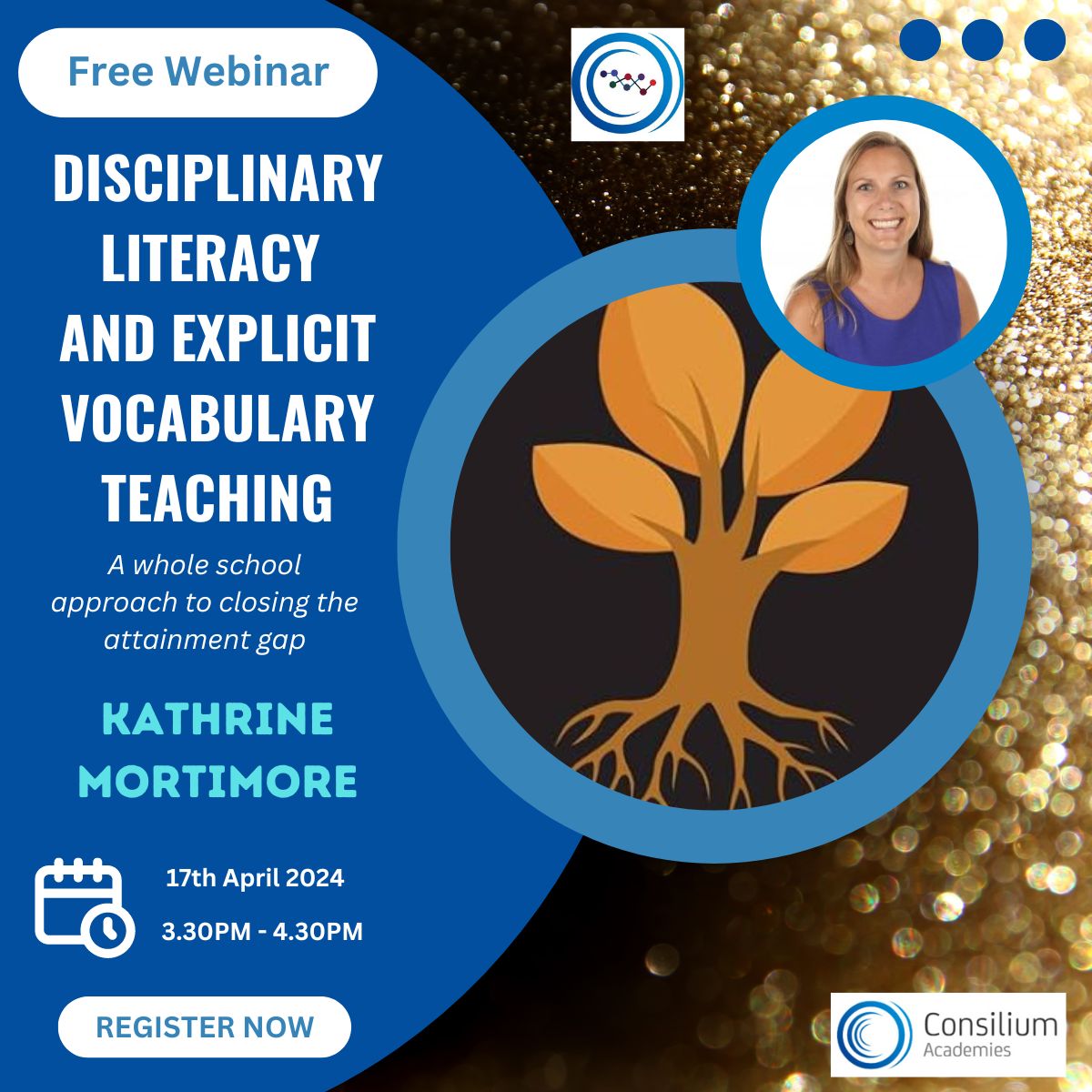 🔔 Last call for educators! Join Kathrine Mortimore's vital session on DISCIPLINARY LITERACY & VOCAB TEACHING, and transform your classroom's future. 🌟

📆 Hurry - April 17th, 3:30PM!
🌐 Sign up here: buff.ly/3UffOle

#TeachBetter #ProfessionalGrowth #WebinarAl