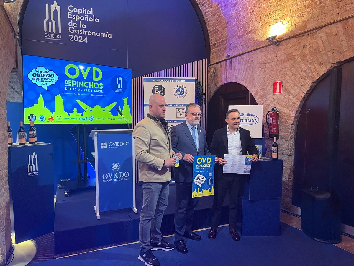 🍡🍢 #Oviedo celebra el 14º Campeonato de Pinchos, del 12 al 21 de este mes. El concejal de Turismo y Congresos, Alfredo Garcia Quintana, ha presentado el certamen esta mañana. ➕ℹ️ tinyurl.com/bddrp8wx #OviedoCapitalEspañoladelaGastronomía #oviedodepinchos @oviedo_turismo