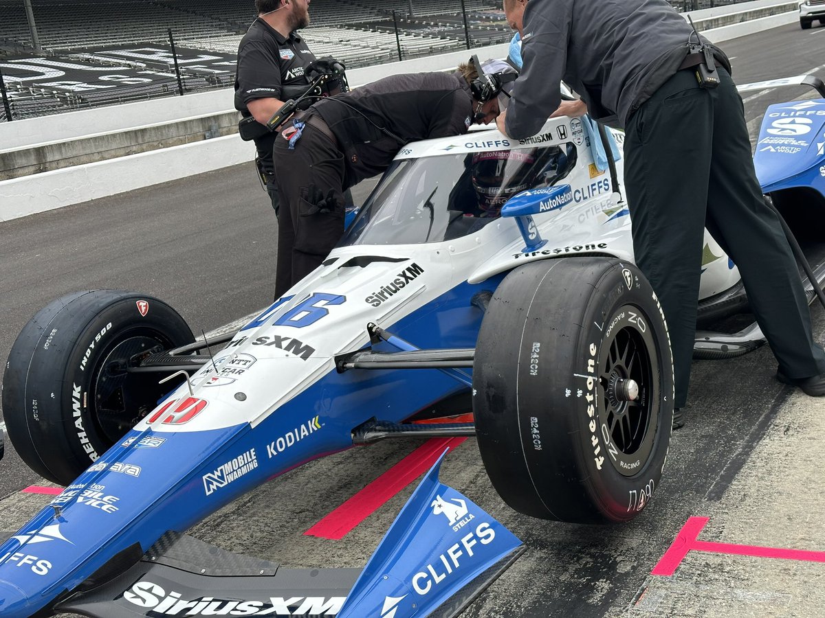 Happy IMS Test Day! We got the whole gang in the Veteran Session this morning. Tom - No. 66 Felix - No. 60 Helio - No. 06