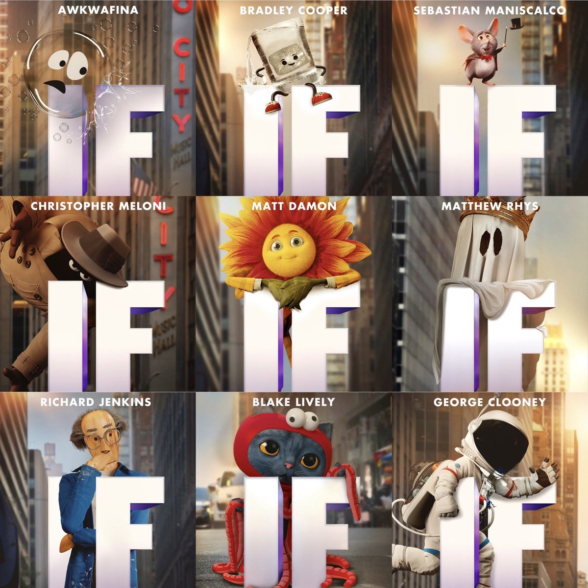 Here they come!!!  I could never have imagined… I’d ever have a cast like this!!!  Cannot wait for you to meet them all @ifmovie !  AND final trailer drops TOMORROW!!!!
- #IFmovie only in theatres May 17!