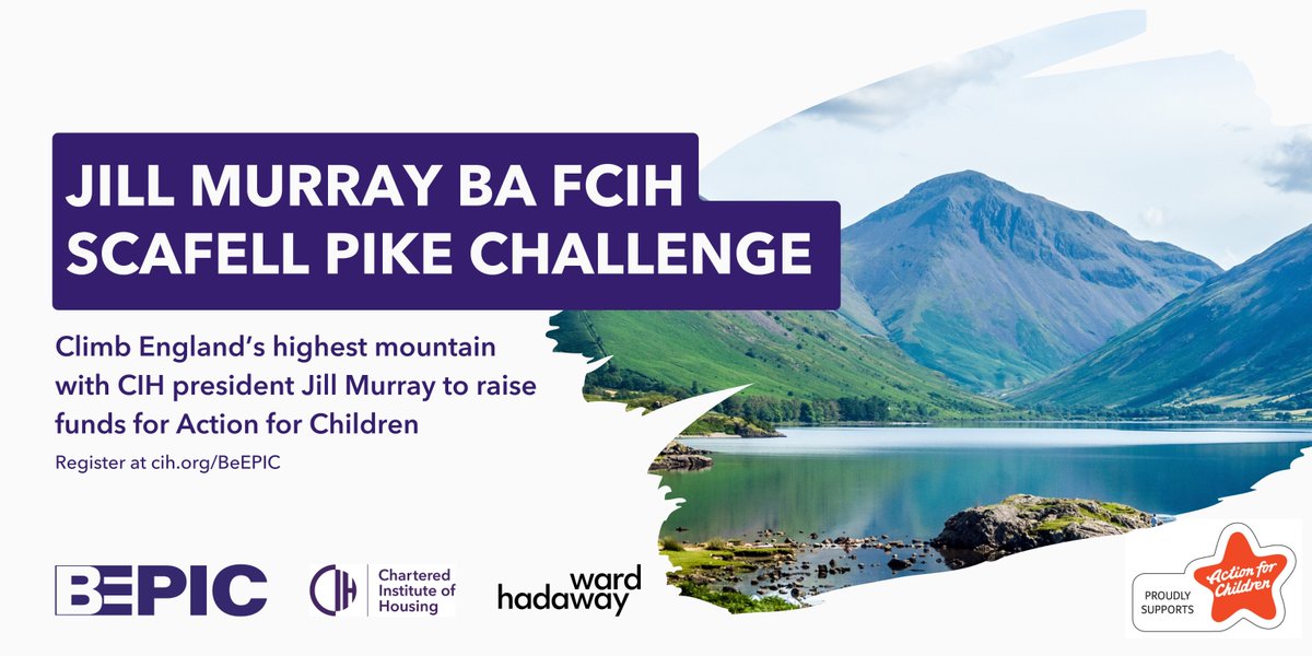 Have you signed up to join @JillMurrayBEPIC Scafell Pike challenge?! On 20 July, Jill will be climbing England’s highest mountain to raise money for @actnforchildren and you could be there. Find out more and sign up 👉 bit.ly/49ResSk