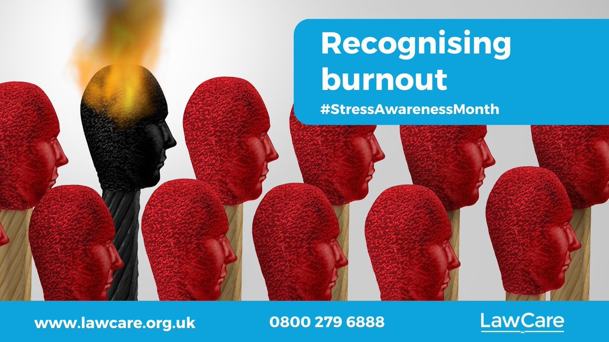 #Burnout in the #LegalSector, stemming from high #stress, long hours, and intense caseloads, can lead to exhaustion, detachment, and thoughts of leaving the profession. 🔥 Read what to do if you are struggling - buff.ly/3W8jrdV #StressAwarenessMonth