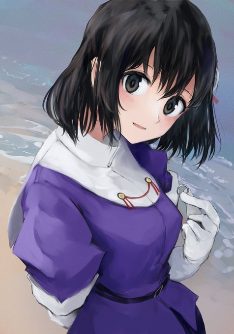 「black hair purple jacket」 illustration images(Latest)