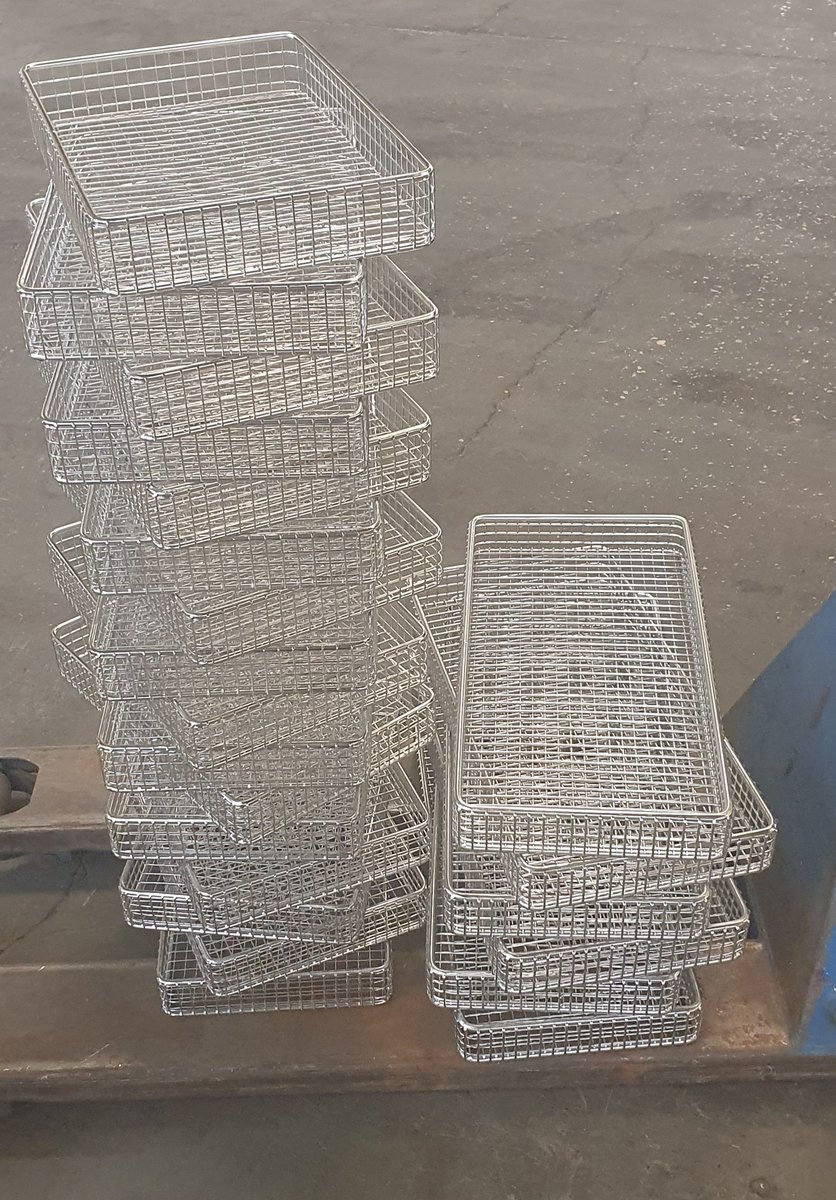 🚧 Recent Project 🚧

A recently completed project showing completed parts baskets ready dispatch at WMF. These are a standard spec, but were made to custom size in Grade 316 Stainless Steel for some analytical sample testing.

#weldedmesh #wiremesh #madetoorder #custommade