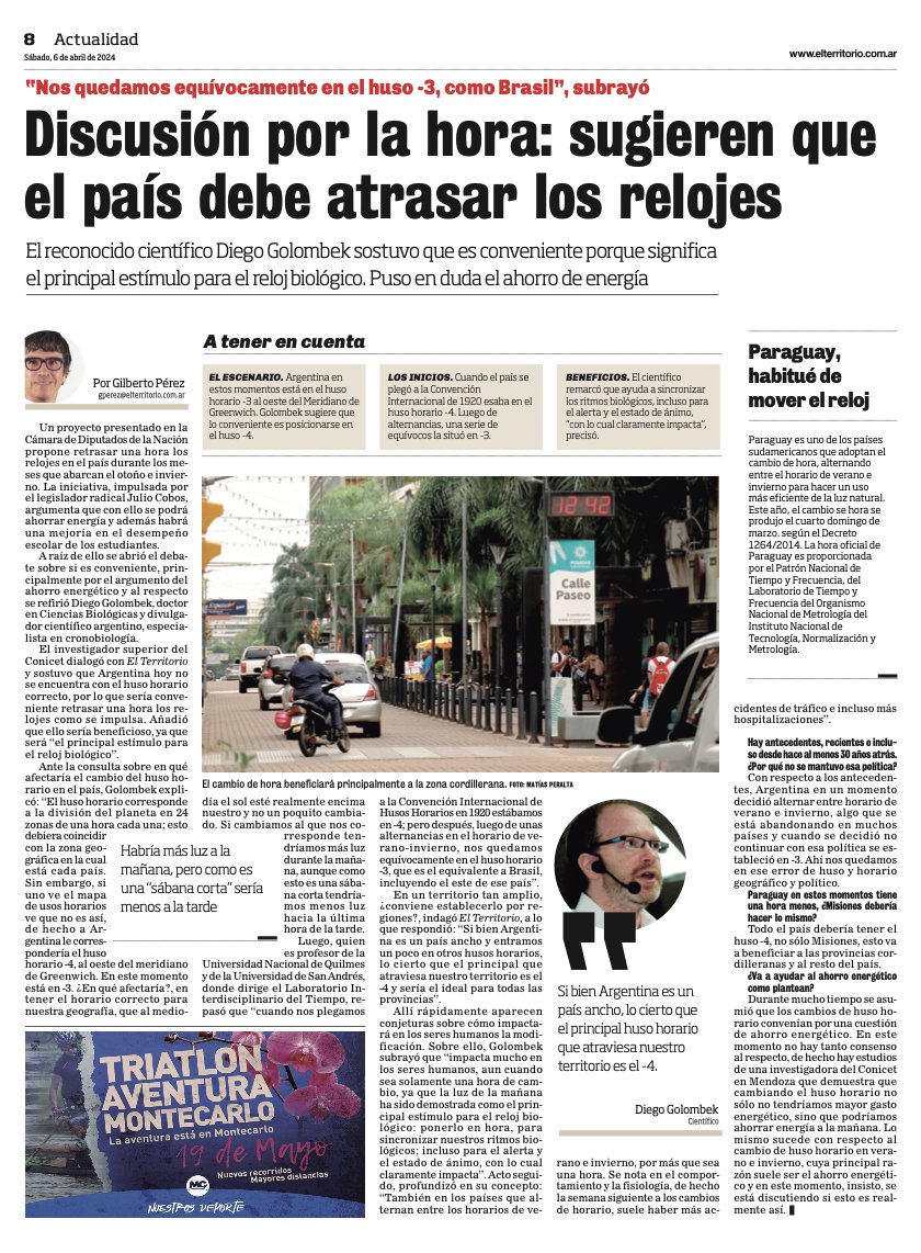 Seguimos argumentando por el cambio de huso horario en Argentina.
<a href="/labodeltiempo/">labodeltiempo</a>